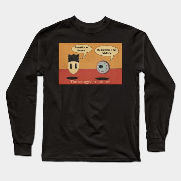 Philosophical Disagreement Long Sleeve T-Shirt by IcarusPoe